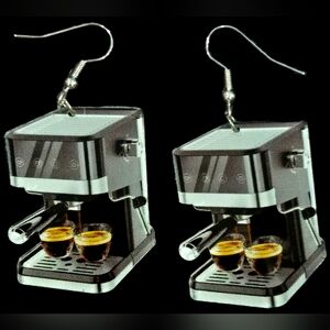 Espresso Machine Earrings